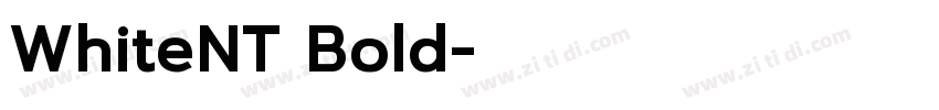 WhiteNT Bold字体转换